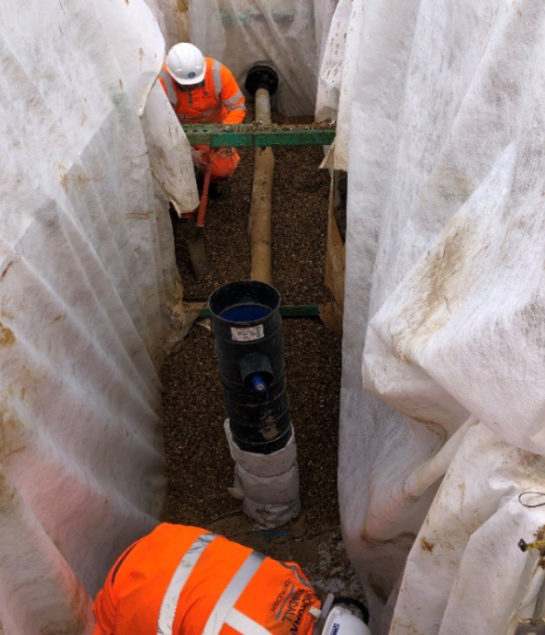 Workers on the Mill Hill East Project